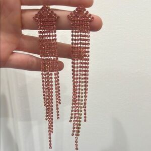 Party Pink Dangle Earrings